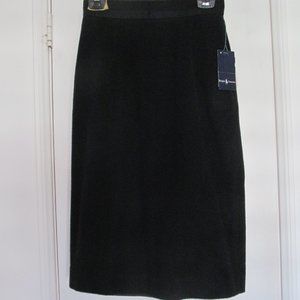NWT RALPH LAUREN CASHMERE NAVY BLUE SKIRT SIZE 8